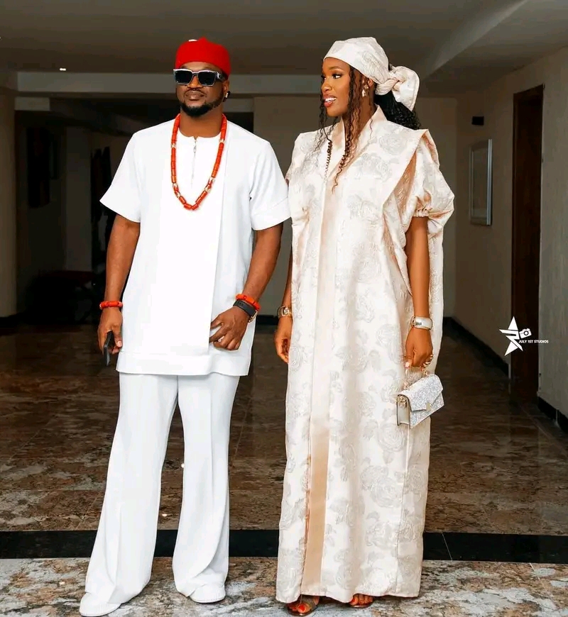 Singer Paul Okoye of P-Square duo has posted stunning wedding pictures on social media, showcasing his nuptials with his expectant girlfriend, Ivy Ifeoma.