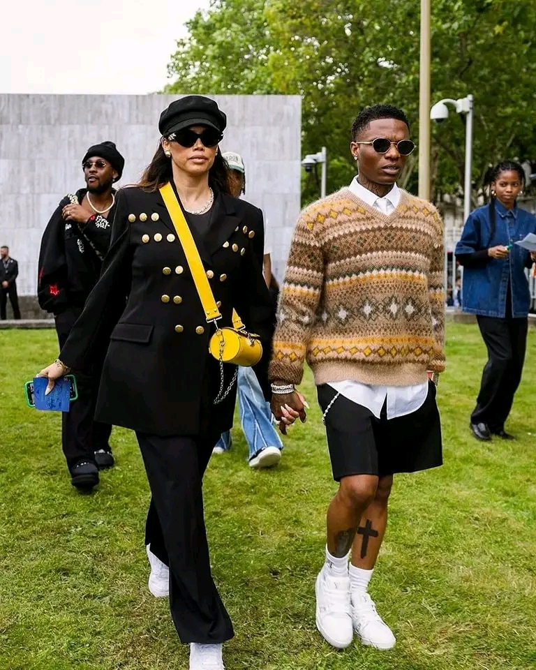 Video of Wizkid and his partner Jada P attending the Louis Vuitton fashion show in Paris evoked various reactions on social media.