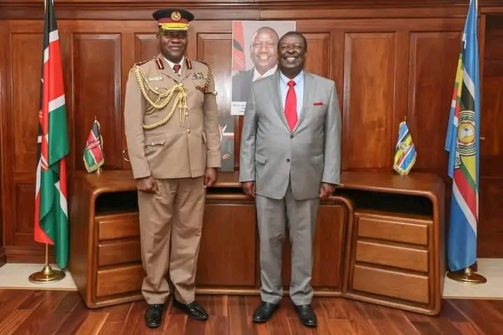 Kenyan Government Bolsters National Security as Mudavadi Welcomes New Deputy Inspector General of Police