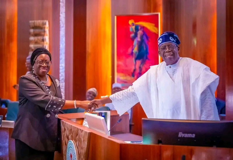 President Bola Tinubu on Friday administered oath of office on Justice Kudirat Kekere-Ekun as the acting Chief Justice of Nigeria (CJN), pending her confirmation by the Senate.